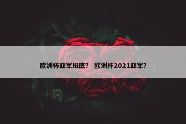 欧洲杯亚军班底？ 欧洲杯2021亚军？