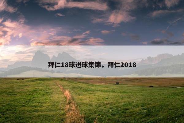 拜仁18球进球集锦，拜仁2018