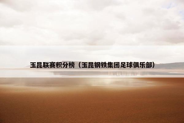 玉昆联赛积分榜（玉昆钢铁集团足球俱乐部）