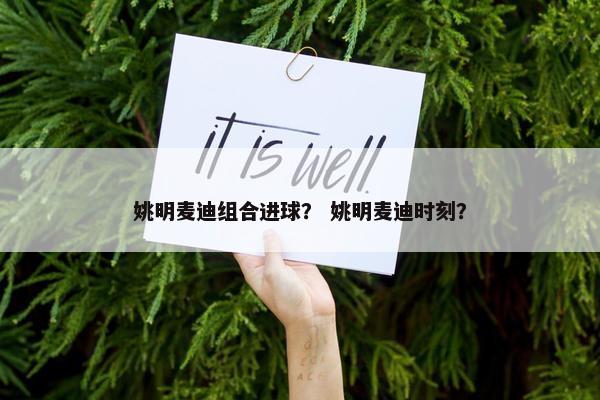 姚明麦迪组合进球？ 姚明麦迪时刻？