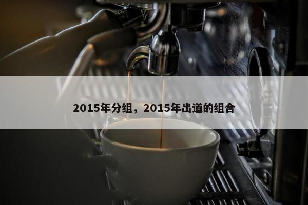 2015年分组，2015年出道的组合