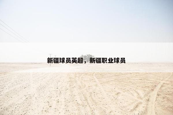 新疆球员英超，新疆职业球员