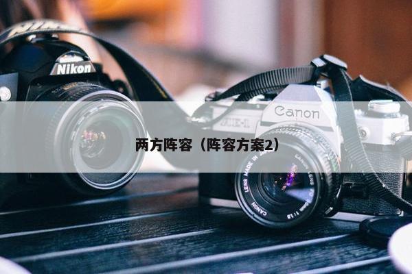 两方阵容（阵容方案2）