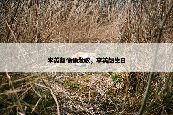 李英超偷偷发歌，李英超生日