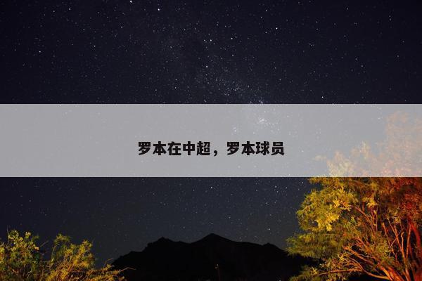 罗本在中超，罗本球员
