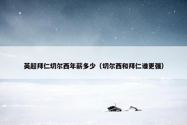 英超拜仁切尔西年薪多少（切尔西和拜仁谁更强）