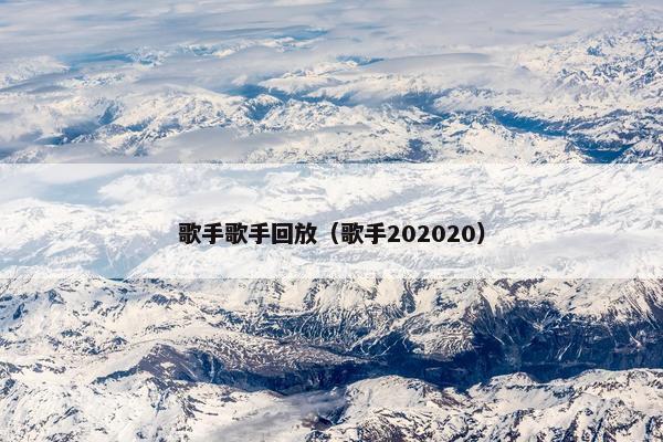 歌手歌手回放(歌手202020) 歌手歌手回放(歌手202020)
