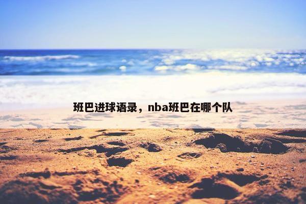 班巴进球语录，nba班巴在哪个队