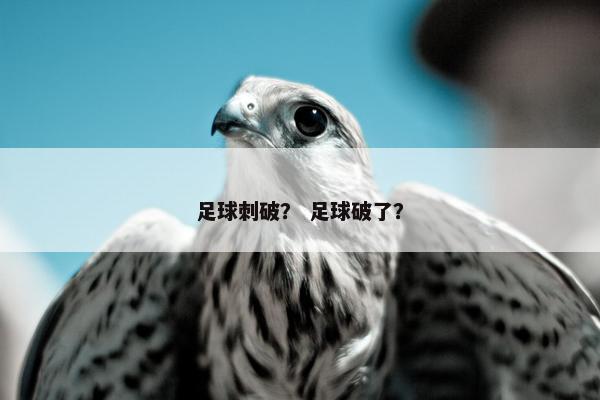 足球刺破？ 足球破了？