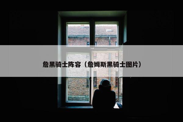 詹黑骑士阵容（詹姆斯黑骑士图片）
