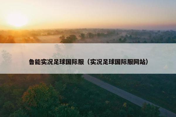 鲁能实况足球国际服(实况足球国际服网站) 鲁能实况足球国际服(实况足球国际服网站)